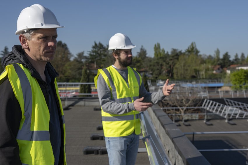 Paul Salomon et Sébastien Liégois en Chantier